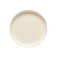 Flat round serving bowl 32cm pacifica cream