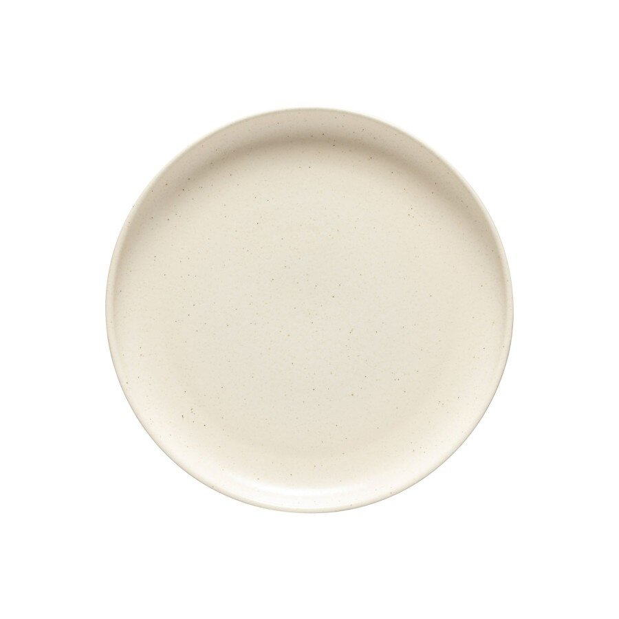 Flat round serving bowl 32cm pacifica cream