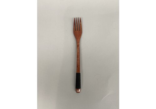  Wooden fork black rope 