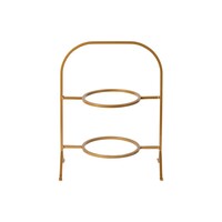2 Cake Plates Holder Marrakesh Gold