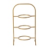 3 Cake Plates Holder Marrakesh Gold