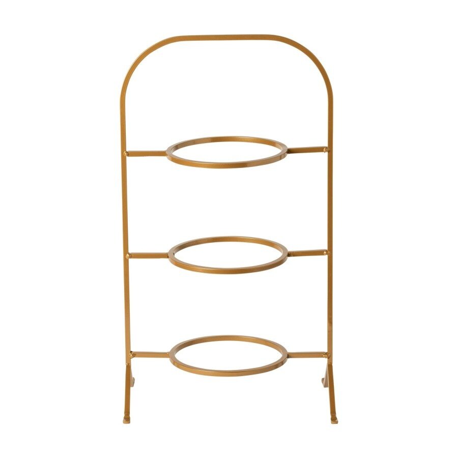 3 Cake Plates Holder Marrakesh Gold