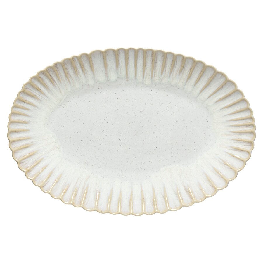 Oval Platter Mallorca 41cm Sand beige