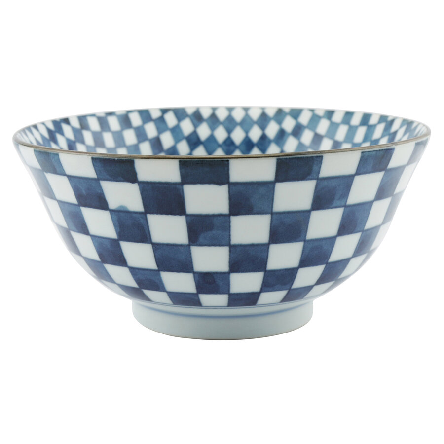 Japanese Bowl 15 cm Checkered