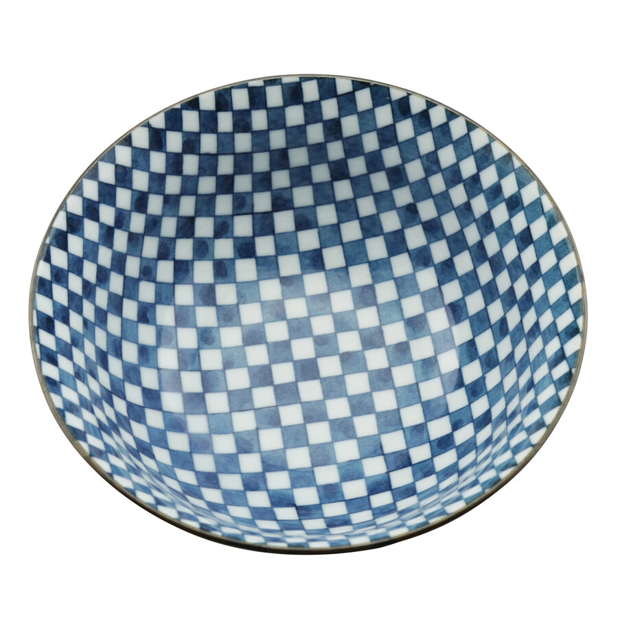 Japanese Bowl 15 cm Checkered