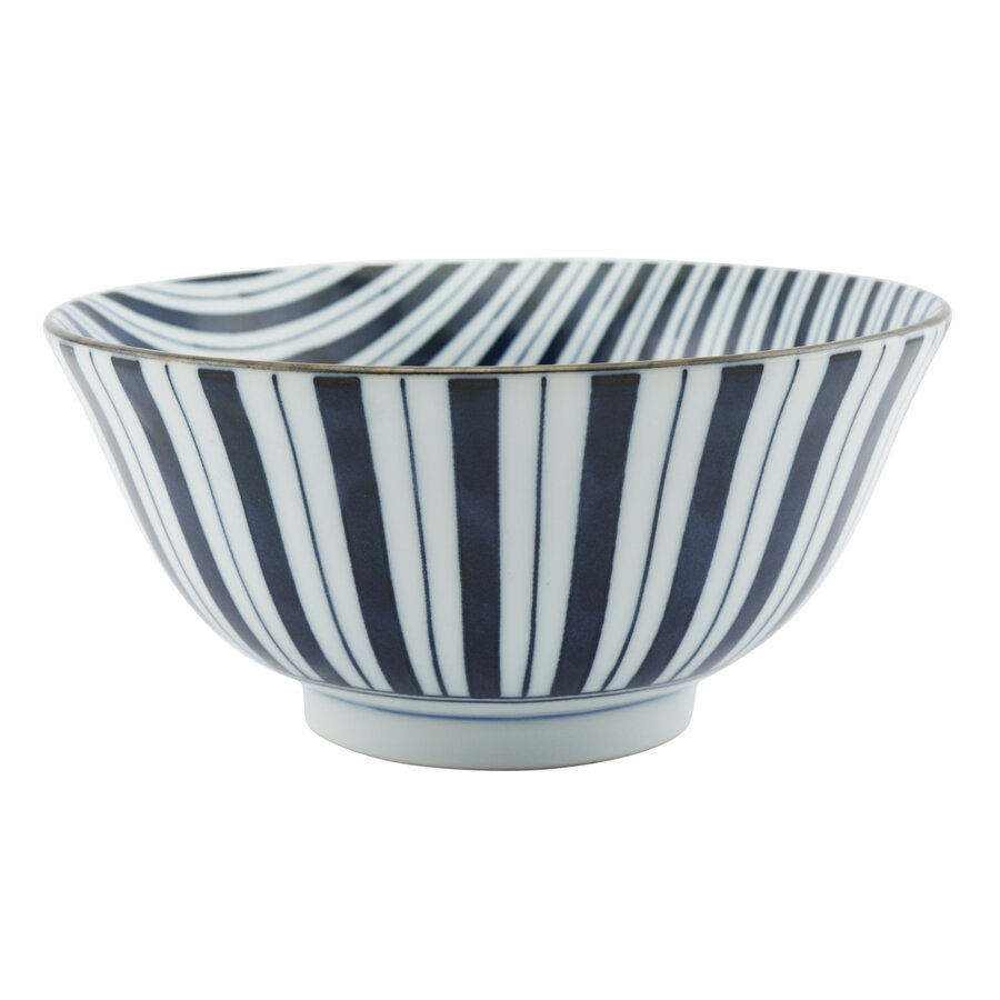 Japanese Bowl 15 cm Wide Stripe