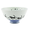 Japanese Rice Bowl 12 cm Black Cat