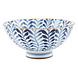 Japans rijstkommetje blauw/wit varen Japans rijstkommetje blauw/wit varen