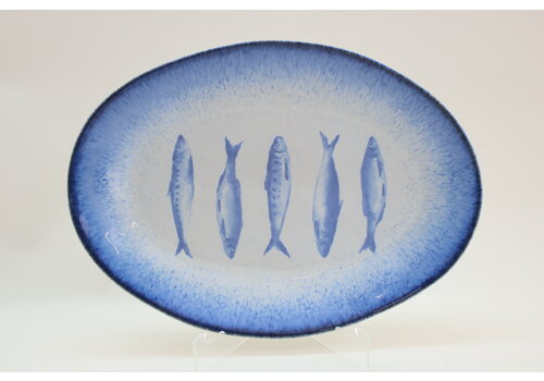  Costa Nova Oval Platter 40 cm Sardines 