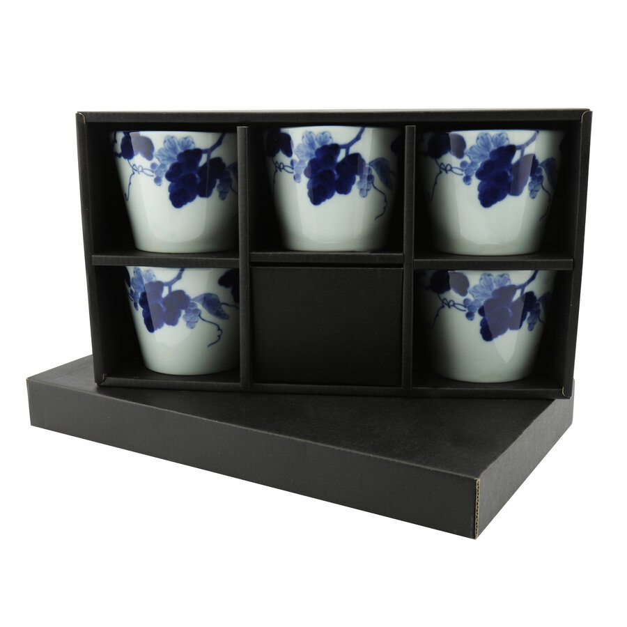 Japanese mug set of 4 - Grape