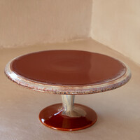 Cake Stand 33 cm Poterie Caramel-Latte