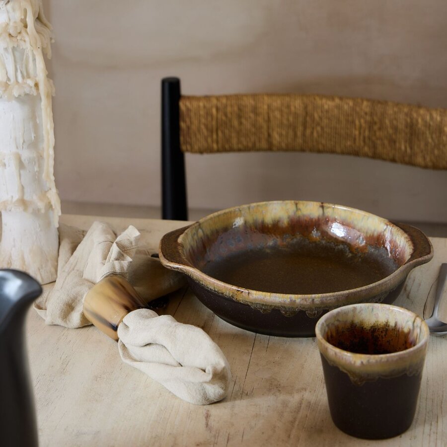 Gratinschaal 25 cm Poterie Mocha-Latte