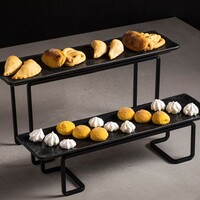 rechthoekige schaal 36cm Boutique collection zwart moon
