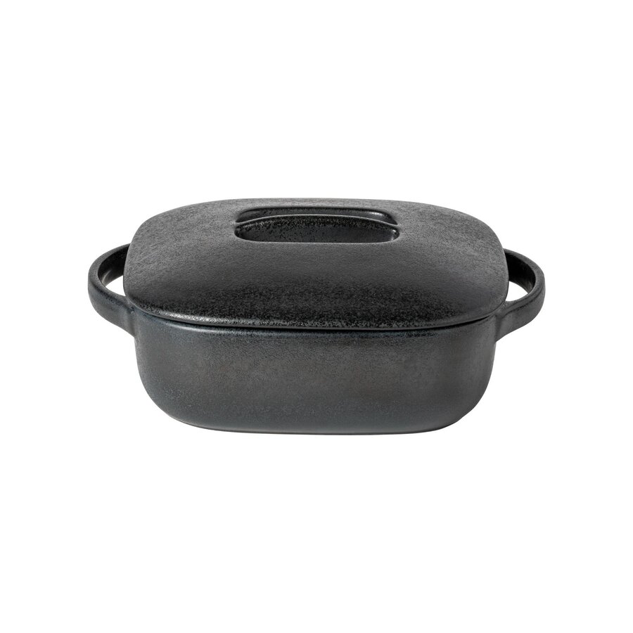 30cm vierkante schaal Boutique collection zwart carbon