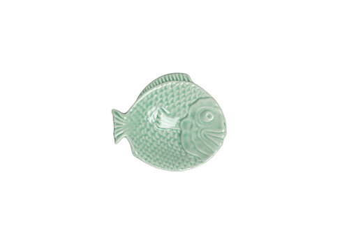 Round Mini Fish Plate 11 cm Light Green   Round Mini Fish Plate 11 cm Light Green