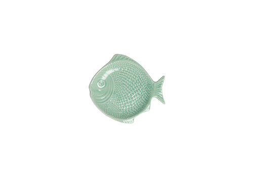  Gebaksbord Vis Rond 16 cm Lichtgroen 