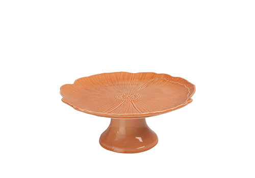 Poppy Cake Stand 28 cm Salmon   Poppy Cake Stand 28 cm Salmon