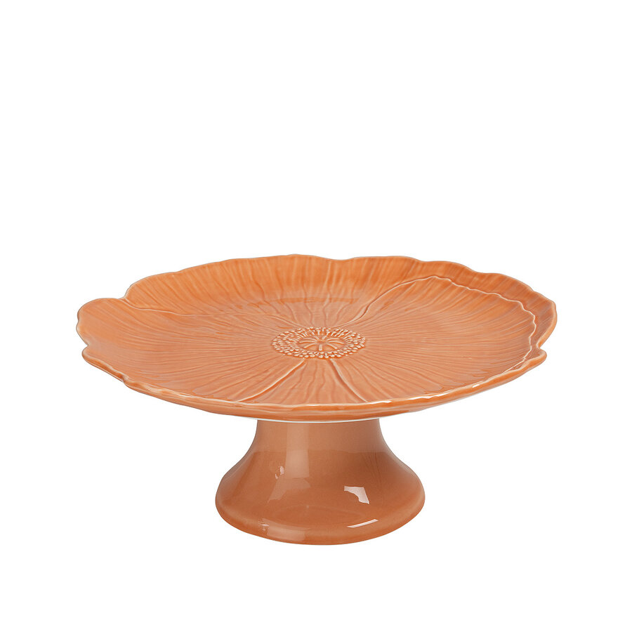Poppy Cake Stand 28 cm Salmon