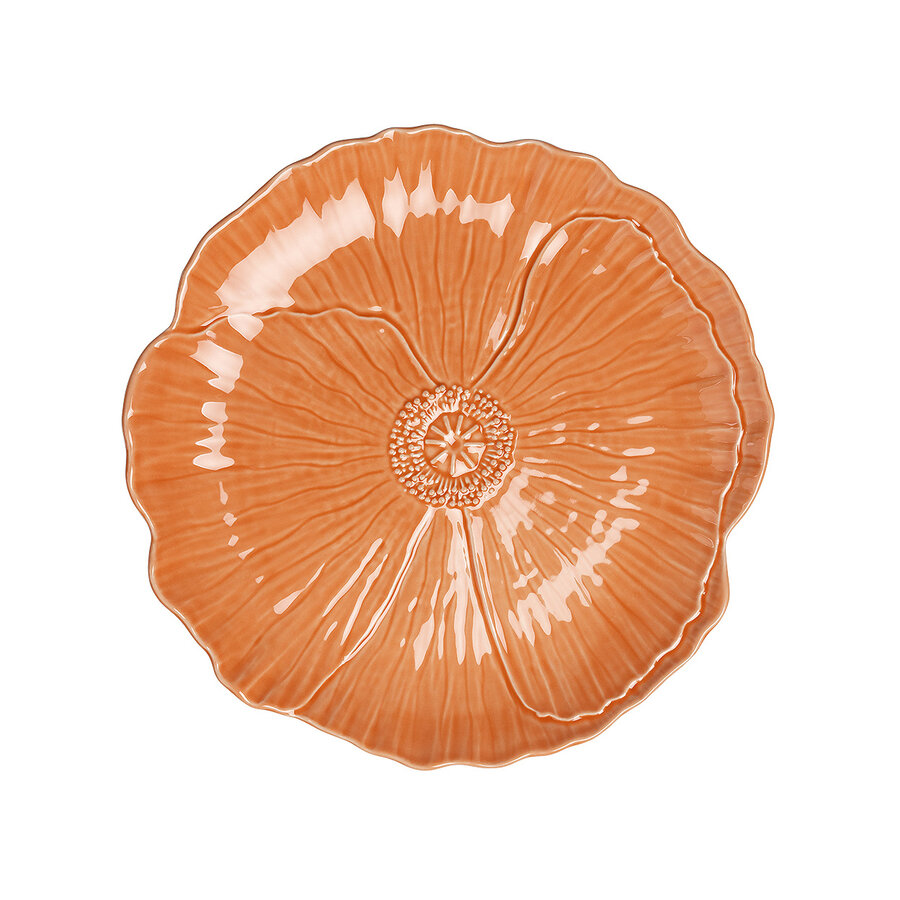 Poppy Cake Stand 28 cm Salmon