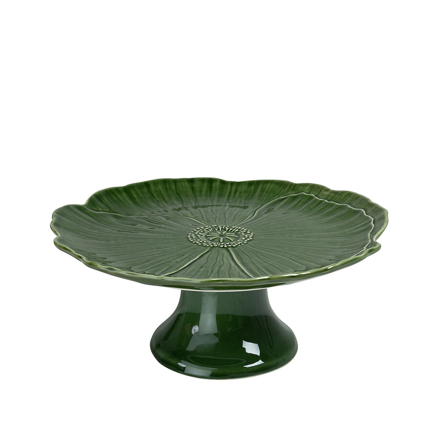 Taartplateau Papaver 28 cm Groen
