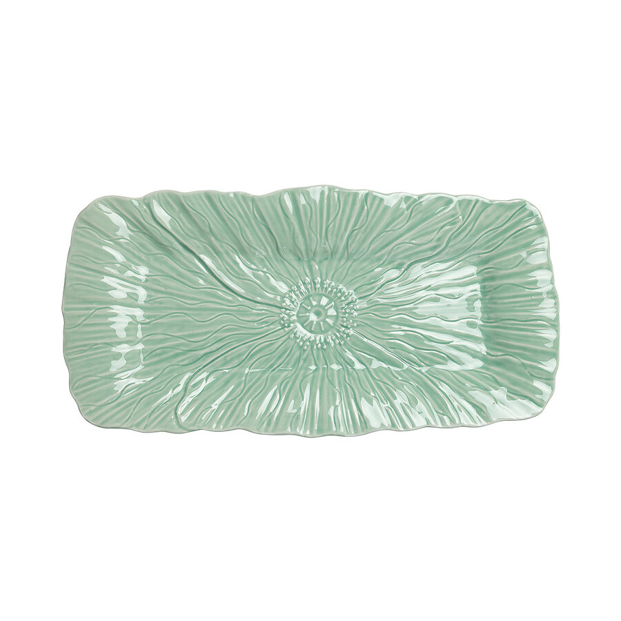 Cakeschaal Papaver 37,5 cm Lichtgroen