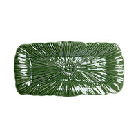 Cakeschaal Papaver 37,5 cm Groen