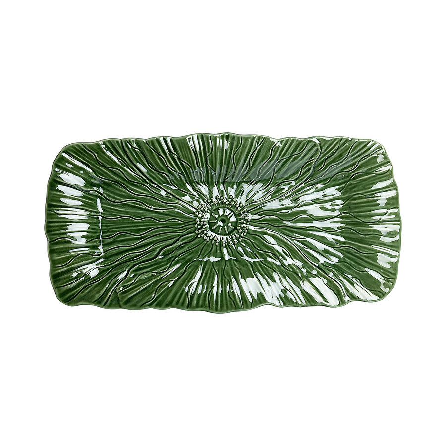 Poppy Cake Platter 37,5 cm Green