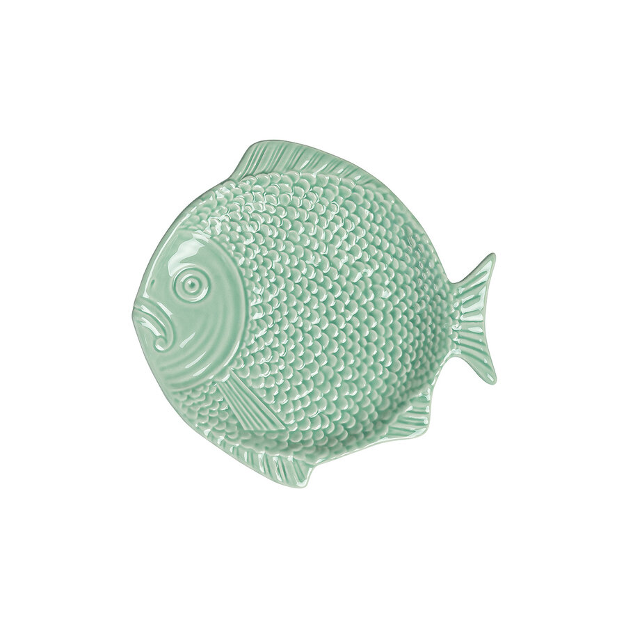 Fish Breakfast Plate 23 cm Light Green