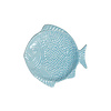Fish Breakfast Plate 23 cm Light Blue