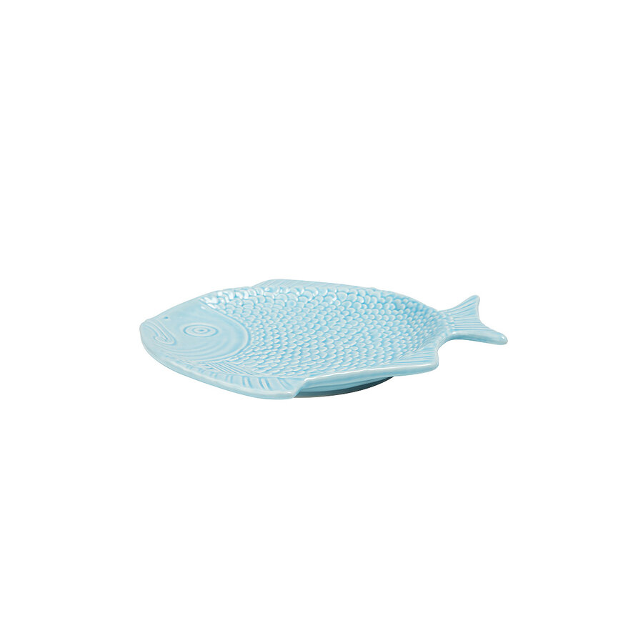 Fish Breakfast Plate 23 cm Light Blue