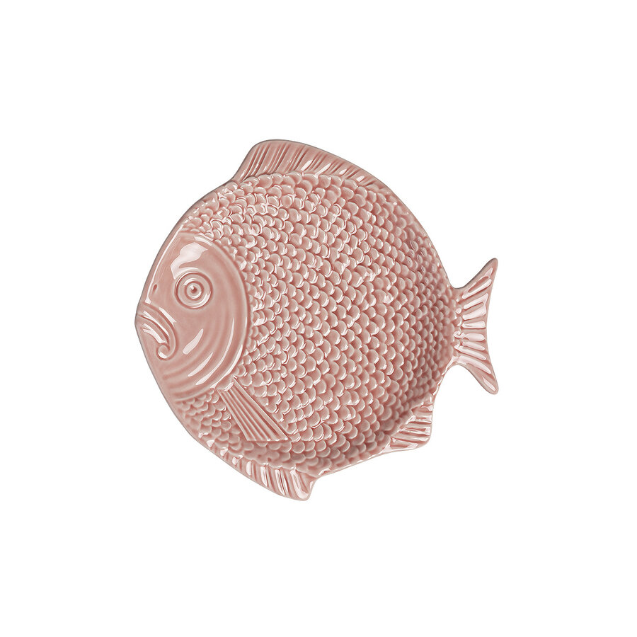 Fish Breakfast Plate 23 cm Pink