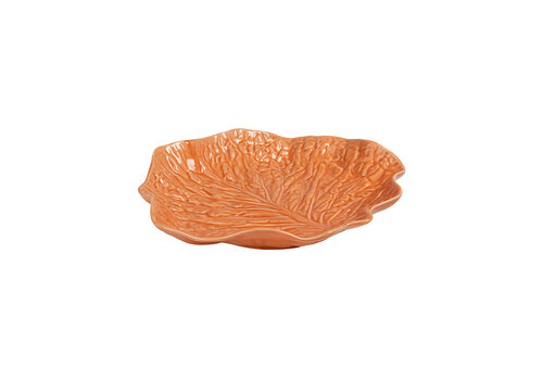 Medium Shallow Lettuce Leaf Bowl 28 x 30 cm Salmon   Medium Shallow Lettuce Leaf Bowl 28 x 30 cm Salmon