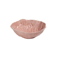Medium Deep Lettuce Leaf Bowl 25 x 23 cm Pink