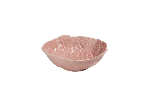 Medium Deep Lettuce Leaf Bowl 25 x 23 cm Pink   Medium Deep Lettuce Leaf Bowl 25 x 23 cm Pink