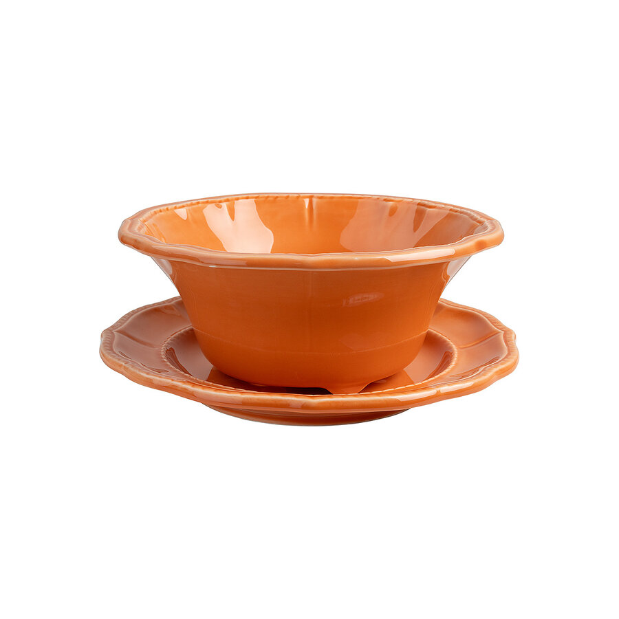 Two-piece Fruit Strainer 23 cm Salmon