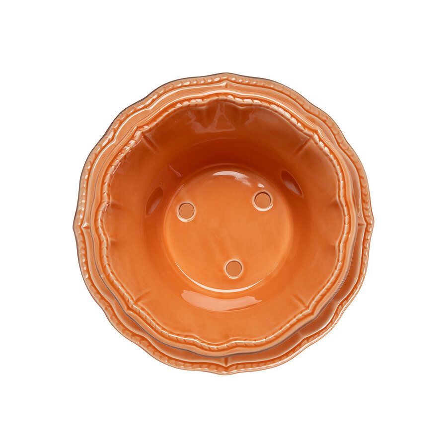 Two-piece Fruit Strainer 23 cm Salmon