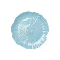 Ontbijtbord Papaver 20 cm Lichtblauw