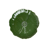 Ontbijtbord Papaver 20 cm Groen