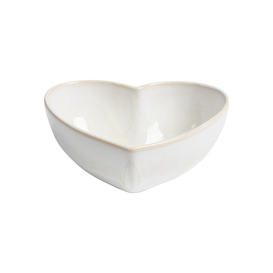 Kom Hart Medium Wit Pedra
