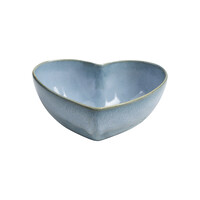 Kom Hart Medium Lichtblauw Pedra