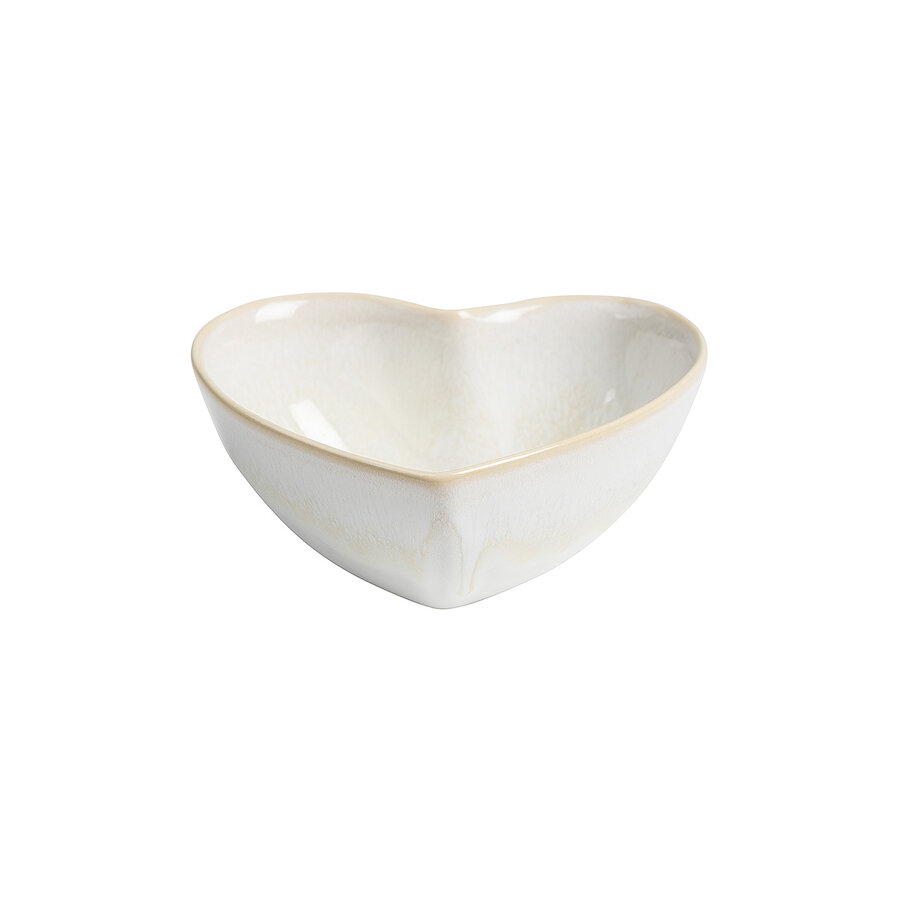 Heart Bowl 11 cm Pedra White
