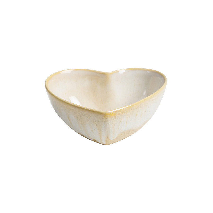 Heart Bowl 11 cm Pedra Yellow