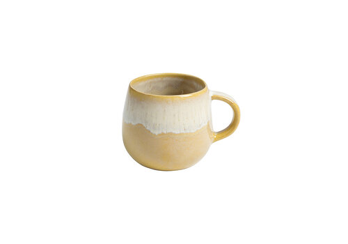  Koffiekopje Met Oor Geel Pedra 