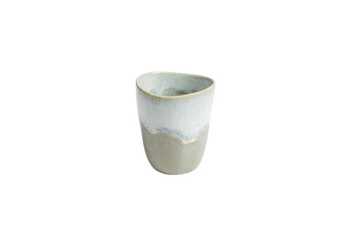  Organic-shaped Cappuccino Cup Pedra Green 