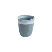 Organic-shaped Cappuccino Cup Pedra Light Blue