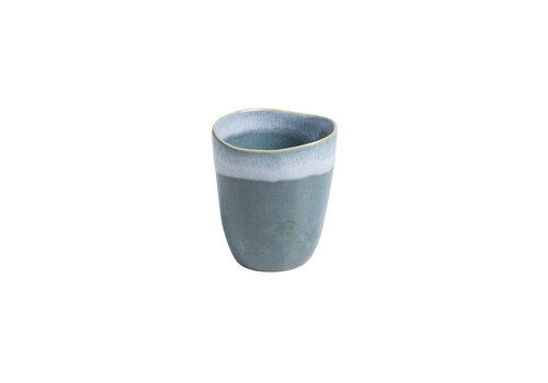  Organic-shaped Cappuccino Cup Pedra Light Blue 