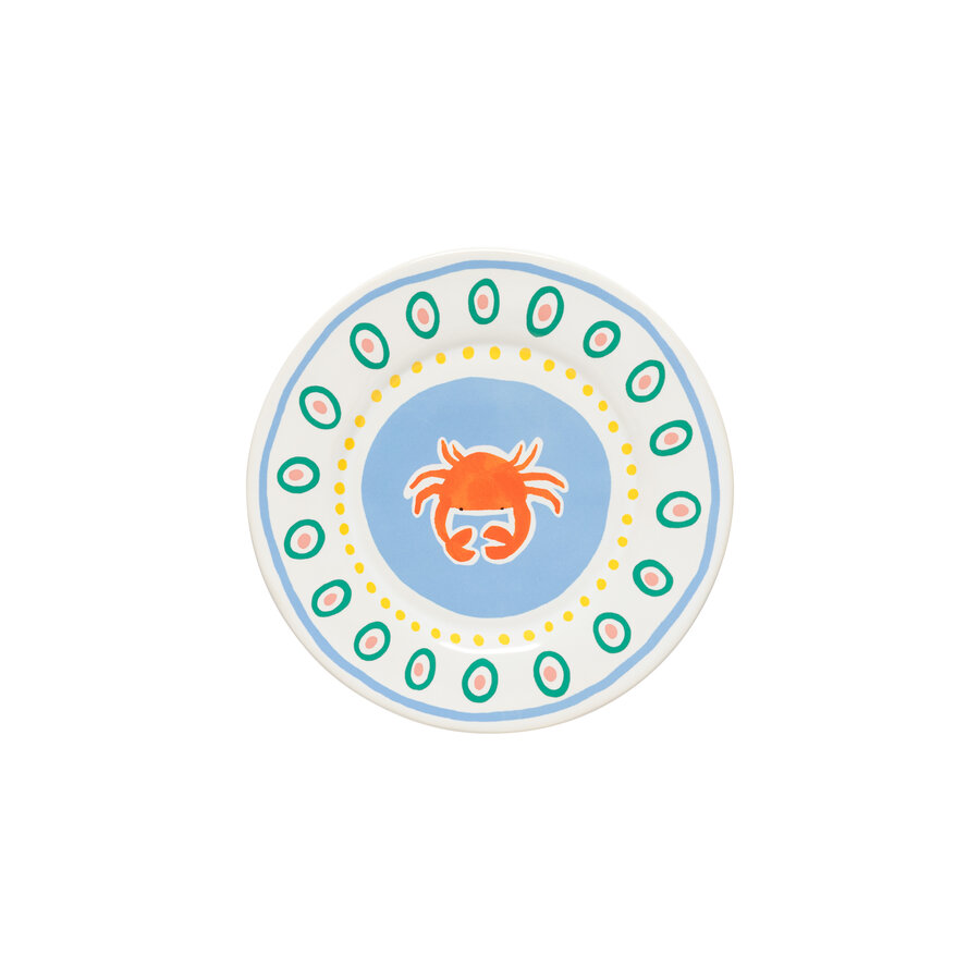 Ontbijtbord 22 cm Summer Bliss Krab