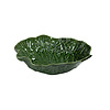 Large Deep Lettuce Leaf Bowl 32 x 32 cm Green