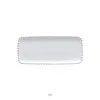 Rechthoekige Lage Schaal 30 cm Pearl Wit