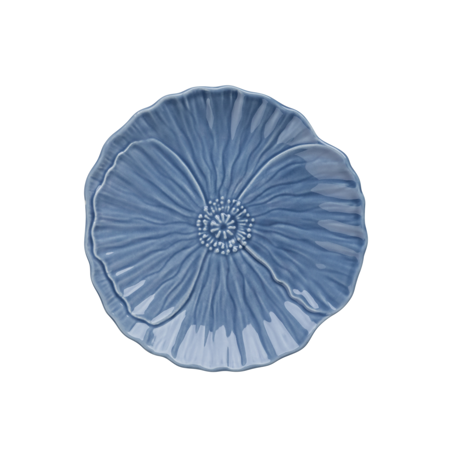 Gebaksbord Papaver 15 cm Denim